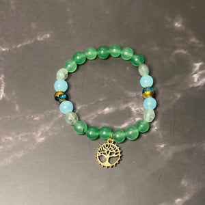 Jade Gemstone Beaded Stretch Bracelet